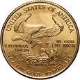 USA, 10 dolarów 2005, Gold Eagle, Filadelfia, 1/4 uncji złota