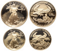 USA, zestaw 5, 10, 25, 50 dolarów 2003, American Eagles, Orzeł