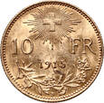 Szwajcaria, 10 franków 1915 B, Helvetia