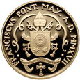 Watykan, zestaw 9 monet euro 2017, Franciszek, stempel lustrzany