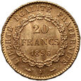 733. Francja, 20 franków 1896 A, Anioł