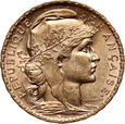 5. Francja, 20 franków 1907, Kogut