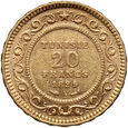 Tunezja, 20 franków 1891 A