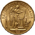 732. Francja, 20 franków 1876 A, Anioł