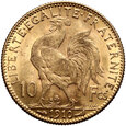 761. Francja, 10 franków 1910, Kogut