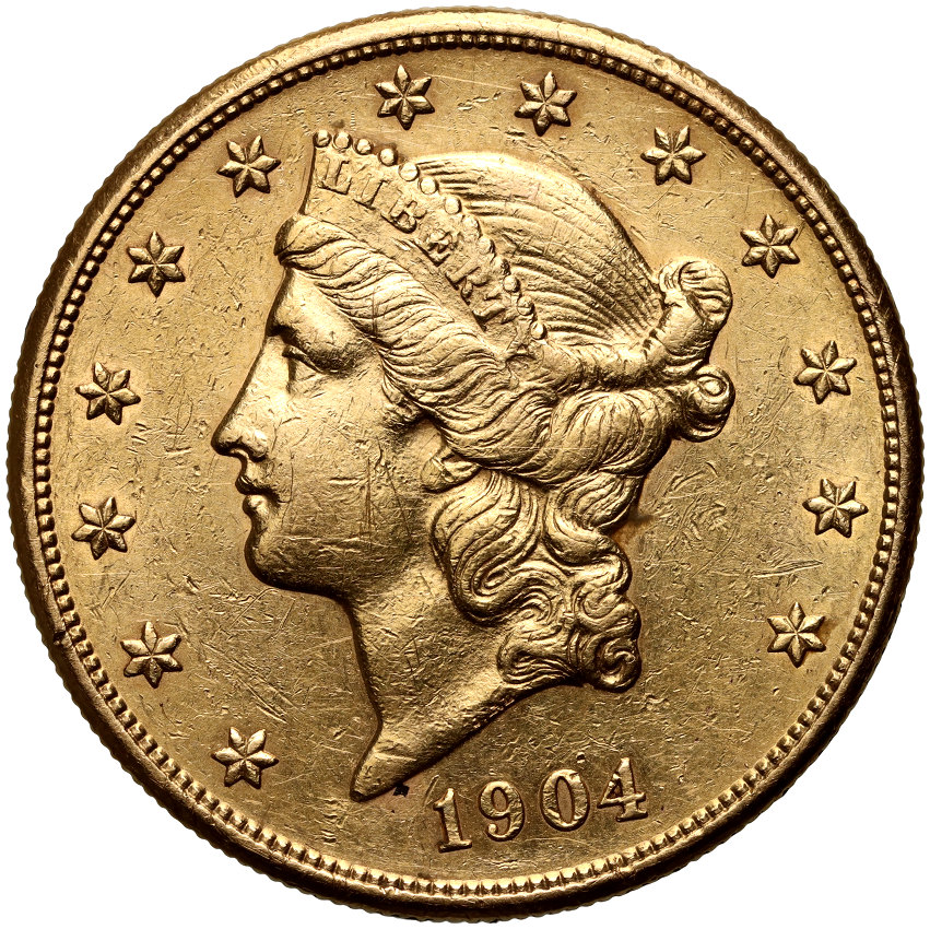 USA, 20 dolarów 1904 S, San Francisco, Liberty