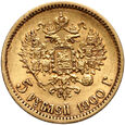 712. Rosja, Mikołaj II, 5 rubli 1900