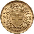 Szwajcaria, 20 franków 1922 B