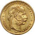 Austria, Franciszek Józef I, 8 florenów / 20 franków 1887