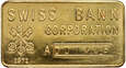 Szwajcaria, sztabka, 1 uncja złota, Swiss Bank Corporation