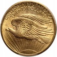 746. USA, 20 dolarów 1908, St. Gaudens, PCGS MS62