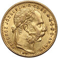 Węgry, Franciszek Józef I, 20 franków/8 forintów 1889