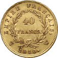 Francja, Napoleon I, 40 franków 1810 W, Lille