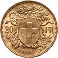 Szwajcaria, 20 franków 1930 B