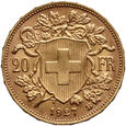Szwajcaria, 20 franków 1927 B