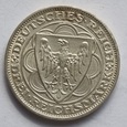 Niemcy, 3 marki 1927 A , 100 lecie portu w Bremie