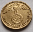 III Rzesza - 10 reichsfening 1937r D