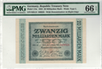 Niemcy 20 Milliarden Mark P-118c 1923 Stan PMG 66