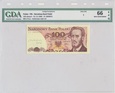 100 zł 1988 - SY 2808031 - GDA 66 EPQ - z autografem A. Heidricha