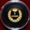 Andora - 5 dinarów 1995 - 1,55 g Au 999  st. 1   