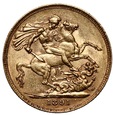 WIELKA BRYTANIA - Suweren 1891 -  złoto 917, waga 7,96 gram
