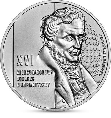 50 złotych 2022 XVI Kongres Numizmatyczny - 3 uncje czystego srebra