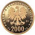 2000 złotych 1981 - Bolesław II Śmiały -  Au 900, 8 gram