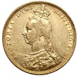 WIELKA BRYTANIA - Suweren 1889 -  złoto 917, waga 7,94 gram