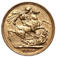 WIELKA BRYTANIA - Suweren 1889 -  złoto 917, waga 7,94 gram