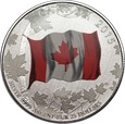 KANADA - 25 dolarów 2015 - Flaga