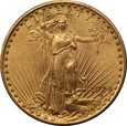 USA: 20 dolarów 1924 r.  Au 900, 33,44 g. Saint Gaudens, 