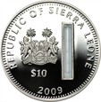 SIERRA LEONE - 10 dolarów 2009 - Bazylika Różańcowa - Lourdes