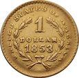 USA: 1 dolar 1853 rok. Fals