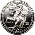 GIBRALTAR: 1 crown 1995 - Atlanta 1996