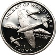 ISLE OF MAN: 1 crown 1995 - Spitfire