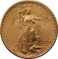 USA: 20 dolarów 1924 r.  Au 900, 33,43 g. Saint Gaudens, 