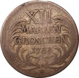  PRUSY: XII mariengroschen 1758, FRYDERYK II