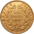 FRANCJA - 20 franków - 1855 A - NAPOLEON III