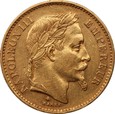 FRANCJA: 20 franków 1870,  Au 900, 6,40 g, Napoleon III