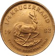 Krugerrand 1982 -  Au 917 - 8,50 g. - 1/4 uncji czystego złota