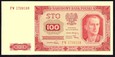 100 złotych 1948 - seria FW bez ramki wokół nominału 