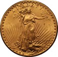 USA: 20 dolarów 1927 r.  Au 900, 33,42 g. Saint Gaudens, 