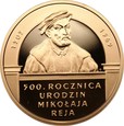 200 złotych 2005 -  500 rocznica urodzin Mikołaja Reja