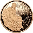 WATYKAN: 50 euro 2008 Benedykt XVI - 15 gram Au 917 - złoto