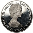 Brytyjskie Wyspy Dziewicze - 1 dolar 1975 - Ag 925, 25,7 gram