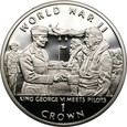 GIBRALTAR: 1 crown 1994 - Król Jerzy VI i piloci