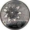 20 złotych 1998 - 100-lecie odkrycia polonu i radu