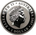 AUSTRALIA: 1 dolar 2007 - Koala - Ag 999, 31,1 g.