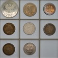 PRÓBA - 8  monet miedzioniklowych 1968 - 1988