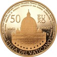 WATYKAN: 50 euro 2012 Benedykt XVI - 15 gram Au 917 - złoto